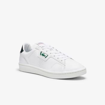 Lacoste Masters Classic Leather Sneakers Pánské - Tenisky Bílé / Tmavě Zelene | CZ-I4nqet